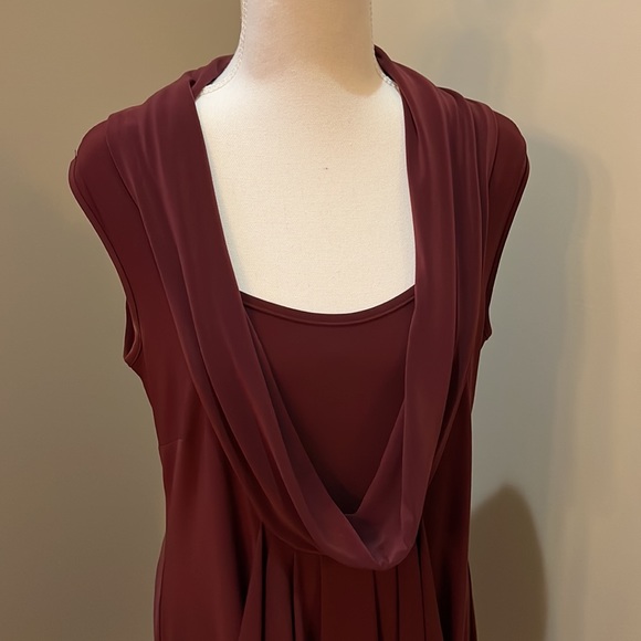 Bali Plum Colored Sleeveless Party Dress - Picture 2 of 7